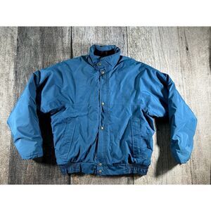 Cabela’s 80s Vintage Blue Goretex Shell Fleece Lined Bomber Jacket Large